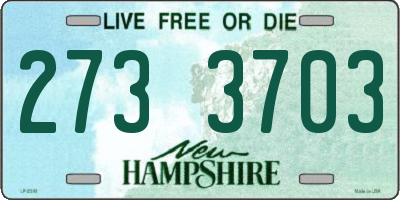 NH license plate 2733703