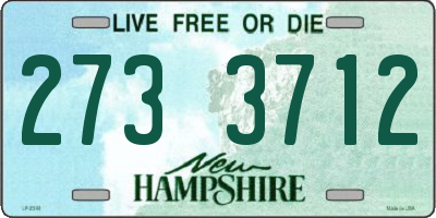 NH license plate 2733712