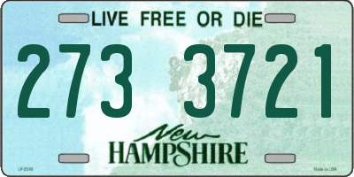 NH license plate 2733721