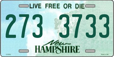NH license plate 2733733