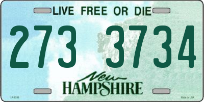 NH license plate 2733734