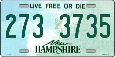 NH license plate 2733735