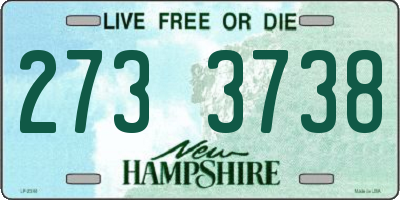 NH license plate 2733738