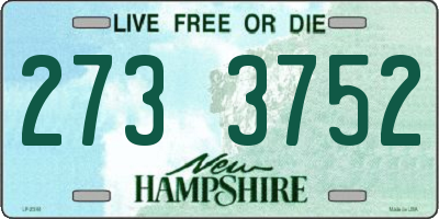 NH license plate 2733752