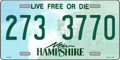 NH license plate 2733770