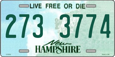 NH license plate 2733774