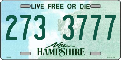 NH license plate 2733777