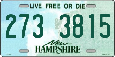 NH license plate 2733815