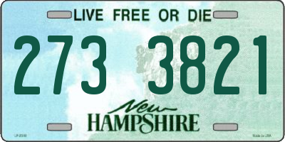 NH license plate 2733821