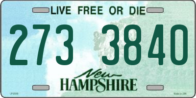 NH license plate 2733840