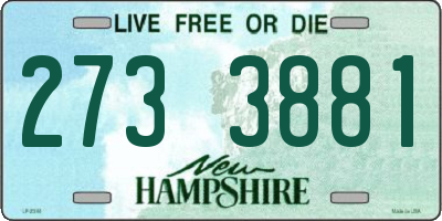 NH license plate 2733881