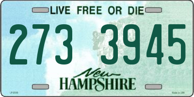 NH license plate 2733945