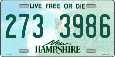 NH license plate 2733986