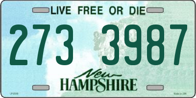 NH license plate 2733987