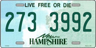 NH license plate 2733992