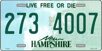 NH license plate 2734007