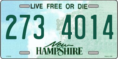 NH license plate 2734014