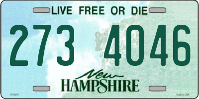 NH license plate 2734046