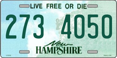 NH license plate 2734050