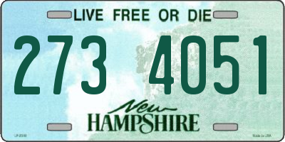 NH license plate 2734051