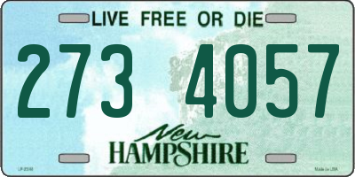 NH license plate 2734057