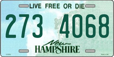 NH license plate 2734068