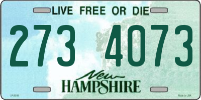 NH license plate 2734073