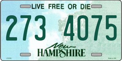 NH license plate 2734075