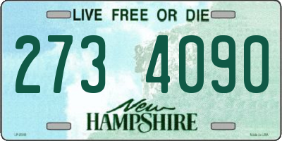 NH license plate 2734090