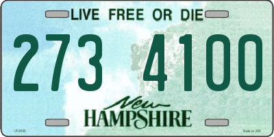 NH license plate 2734100
