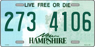 NH license plate 2734106