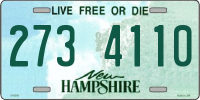 NH license plate 2734110