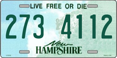 NH license plate 2734112