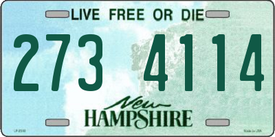 NH license plate 2734114
