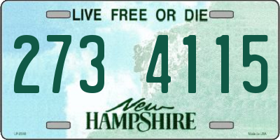 NH license plate 2734115