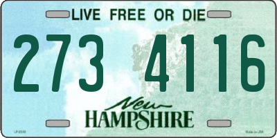 NH license plate 2734116