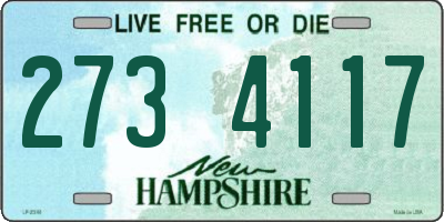 NH license plate 2734117