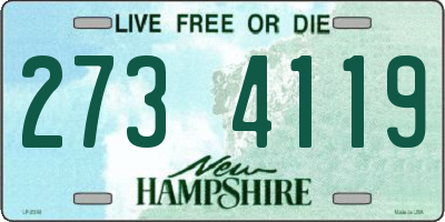 NH license plate 2734119