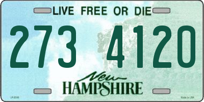 NH license plate 2734120