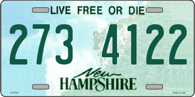 NH license plate 2734122