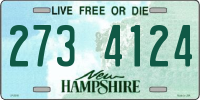 NH license plate 2734124