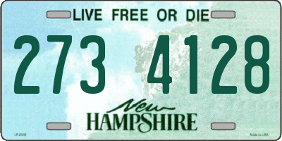 NH license plate 2734128