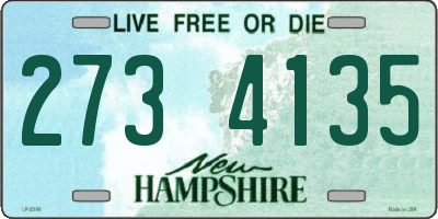 NH license plate 2734135