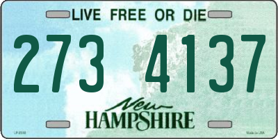 NH license plate 2734137
