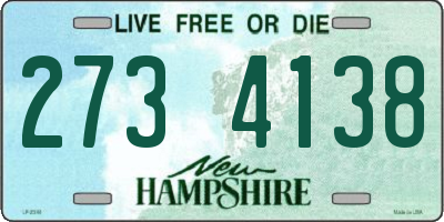 NH license plate 2734138