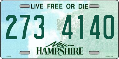 NH license plate 2734140