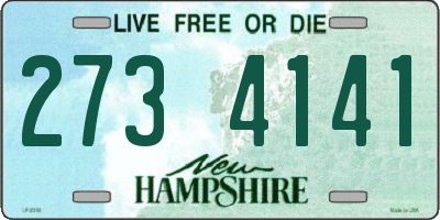NH license plate 2734141