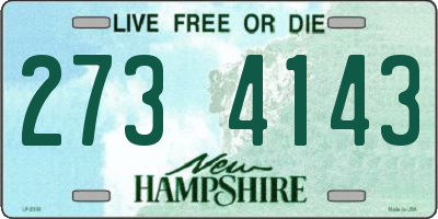 NH license plate 2734143