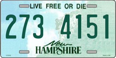 NH license plate 2734151
