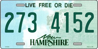 NH license plate 2734152